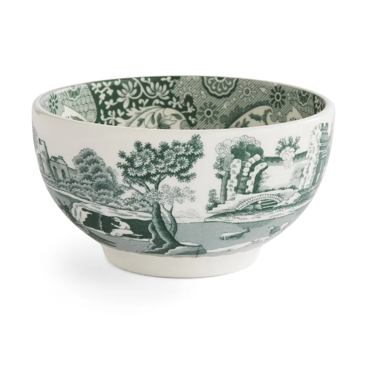 Heritage Green Italian skål - Grøn, Ø11 cm - Spode