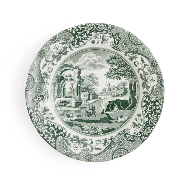 Heritage Green Italian tallerken - Grøn, Ø15 cm - Spode