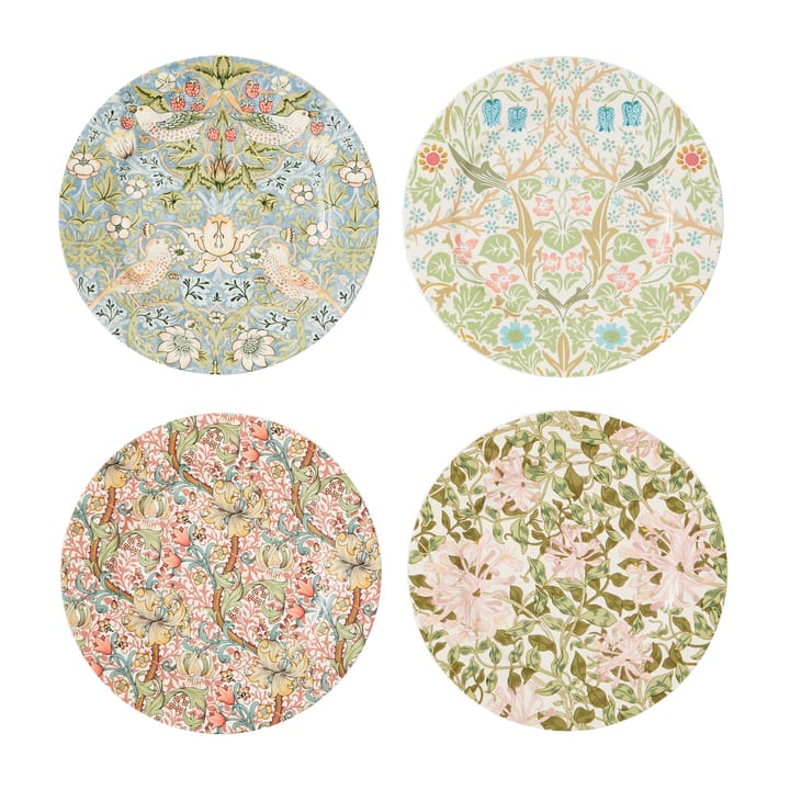 Morris &amp; Co. tallerken Ø20 cm 4 dele - Multi - Spode