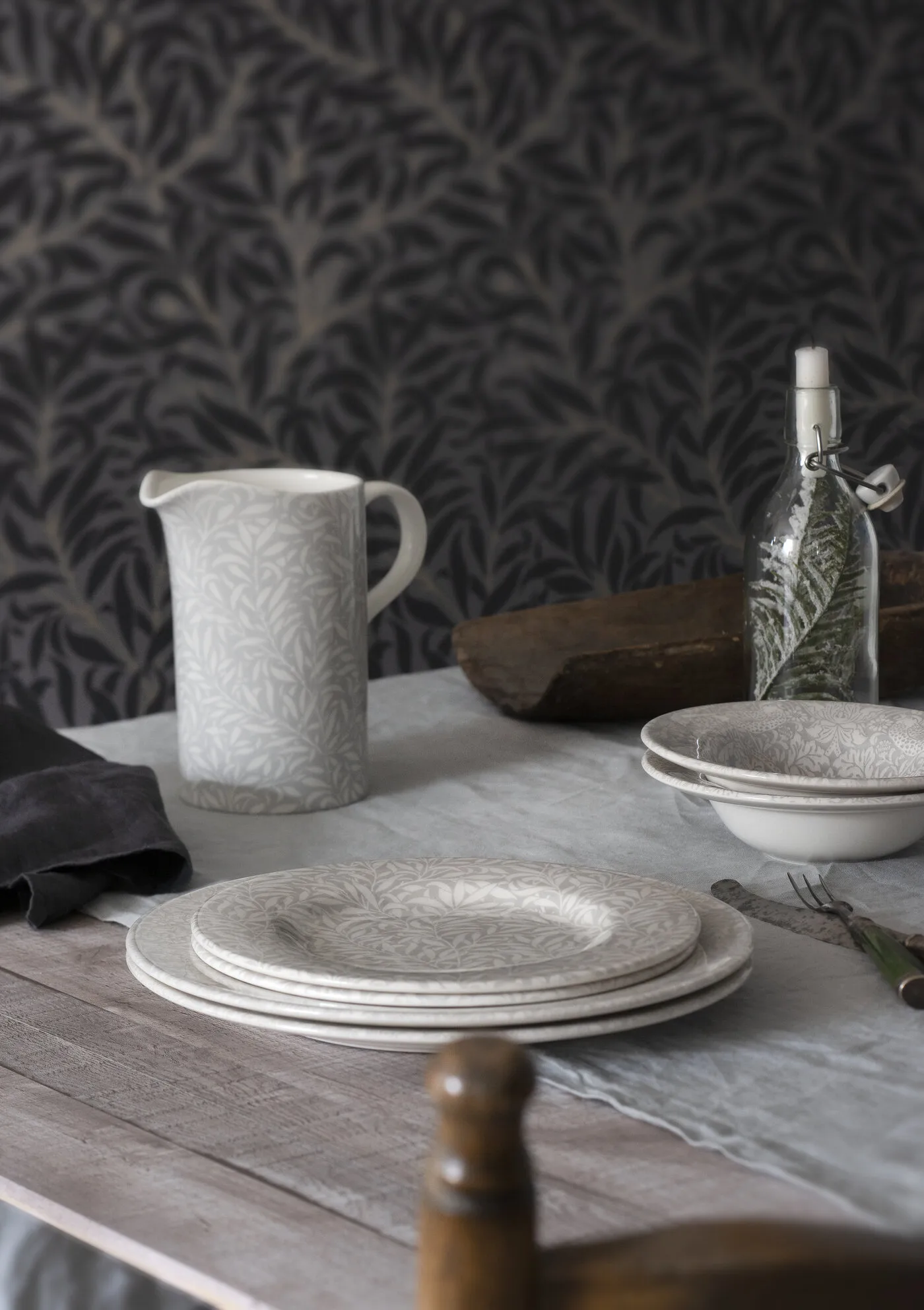 Strawberry Thief skål Ø19 cm, Grey Spode