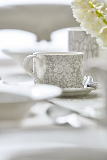 Strawberry Thief tekop med underkop 28 cl - Grey - Spode