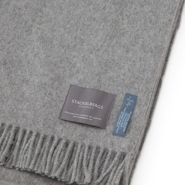Recycled Alpaka plaid 140x180 cm, Light grey Stackelbergs