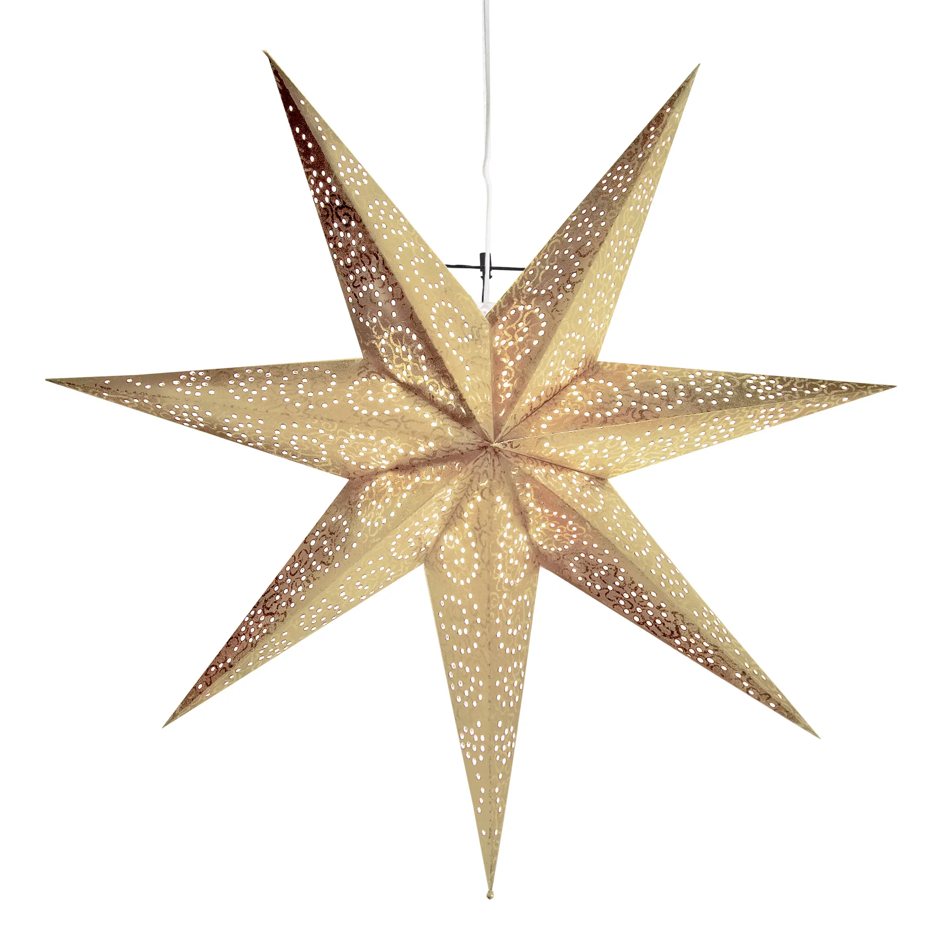 Antique Adventstjerne 60 cm, guld Star Trading