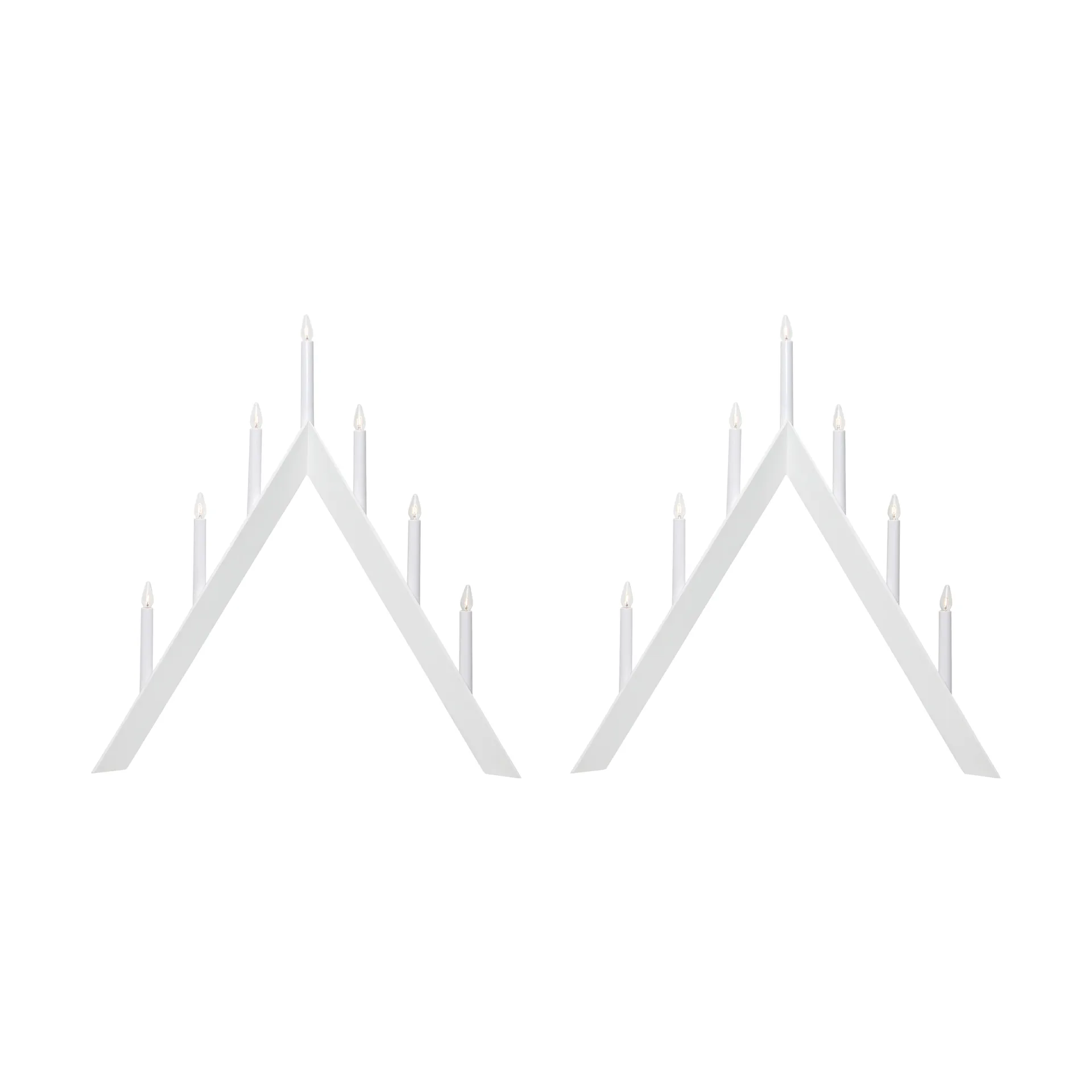 Arrow adventsstage 64,5 cm 2-pak - Hvit Star Trading