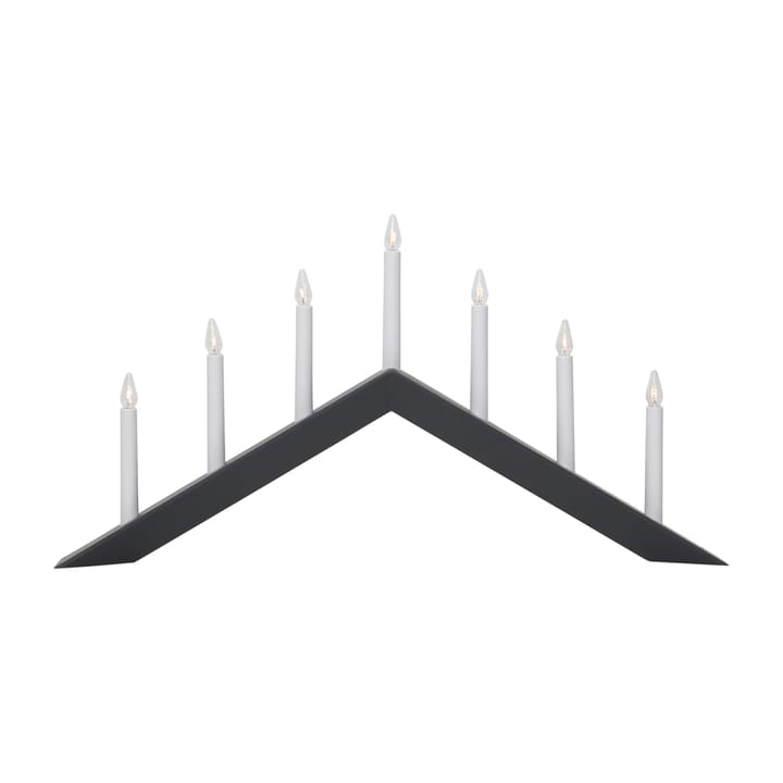 Arrow lysestage 36 cm - Grå - Star Trading