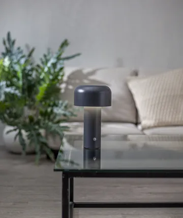 Bobby bordlampe, portabel - Grå - Star Trading