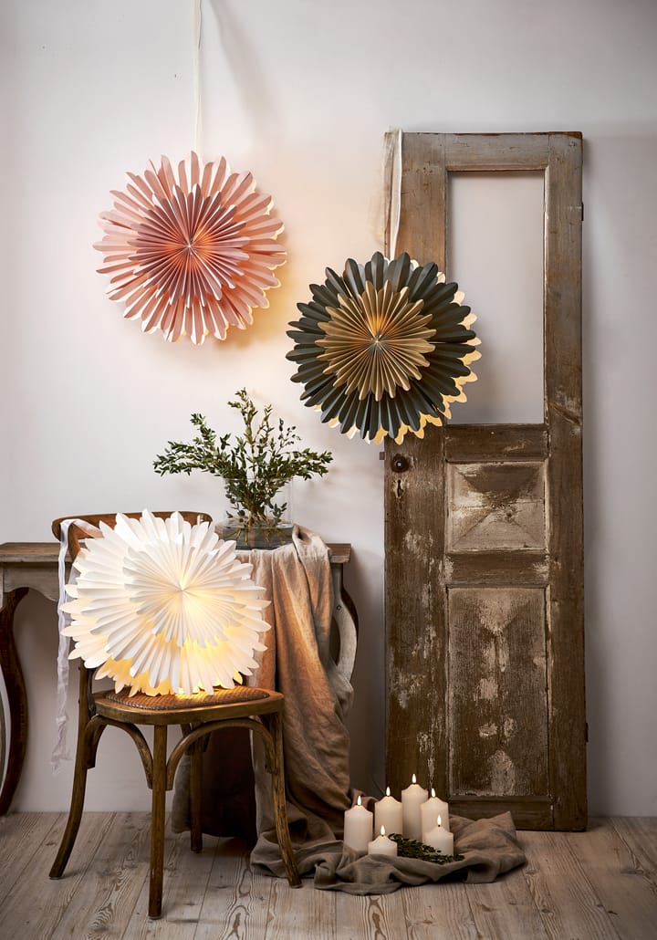 Crystal adventsstjerne Ø55 cm, Grøn Star Trading