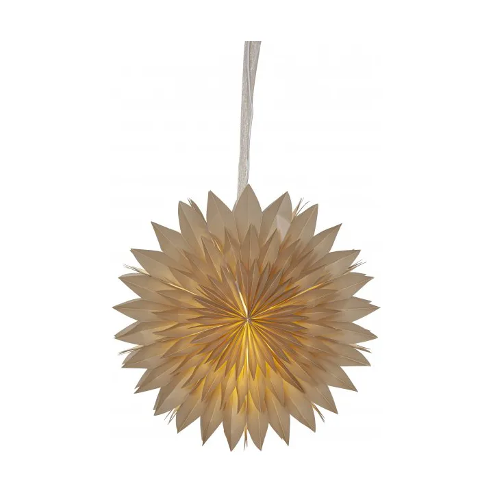 Dis pappirstjerne - Brun, 50x50 cm - Star Trading