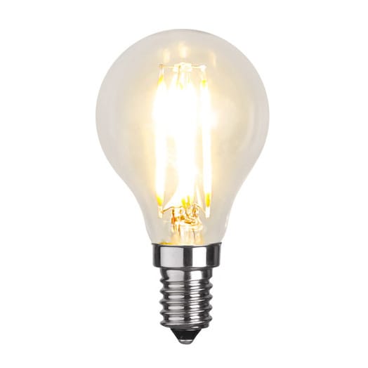 Dæmpbar E14 LED-pære filament clear - 4,5 cm, 2700K - Star Trading