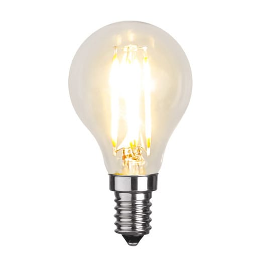 Dæmpbar E14 LED-pære filament clear - 4,5 cm, 2700K - Star Trading