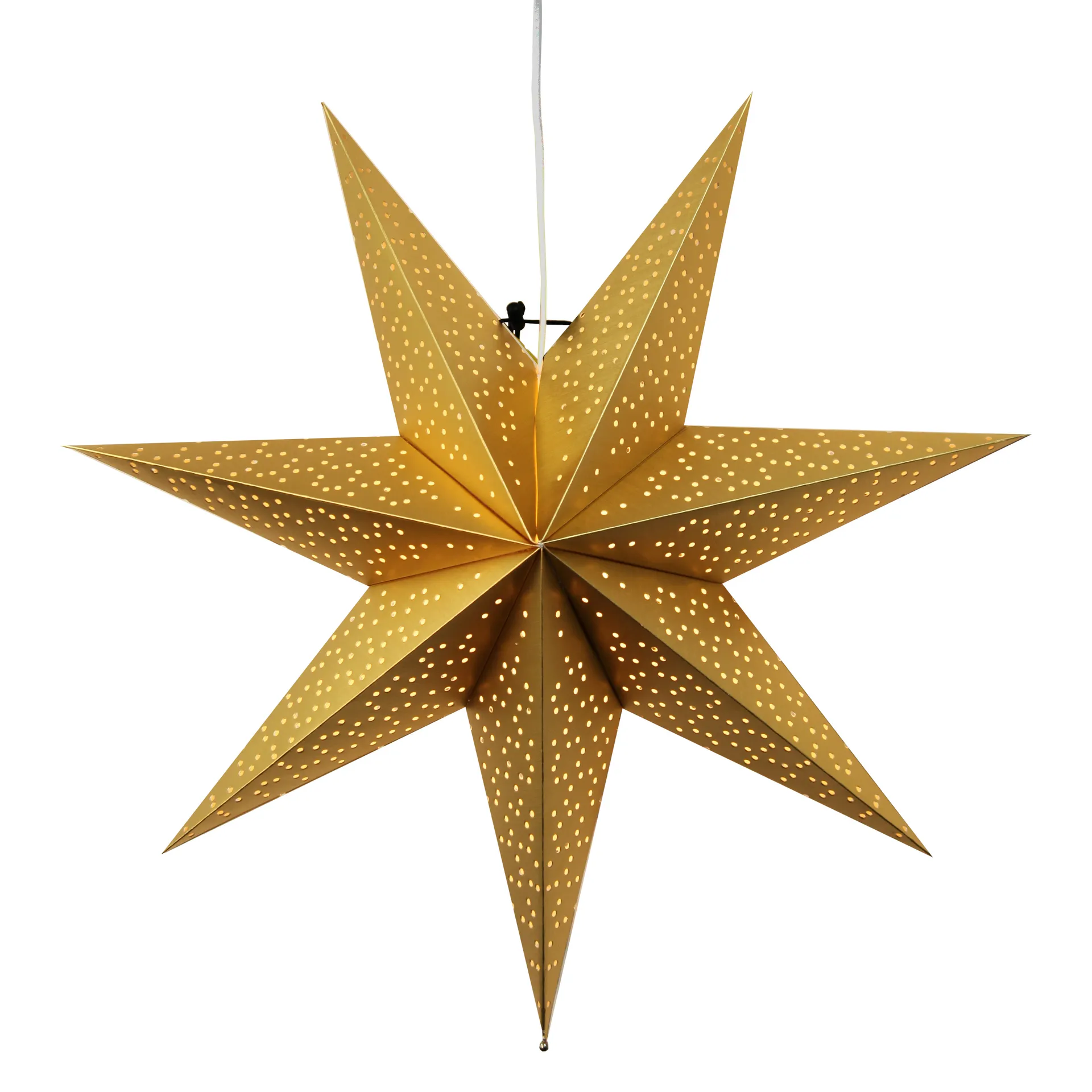 Dot adventsstjerne 54 cm, Guld Star Trading