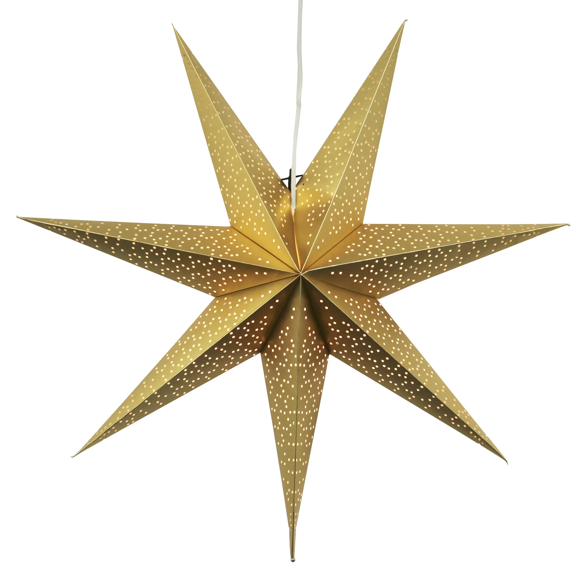 Dot adventsstjerne 70 cm, Guld Star Trading