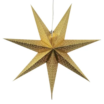 Dot adventsstjerne 70 cm - Guld - Star Trading