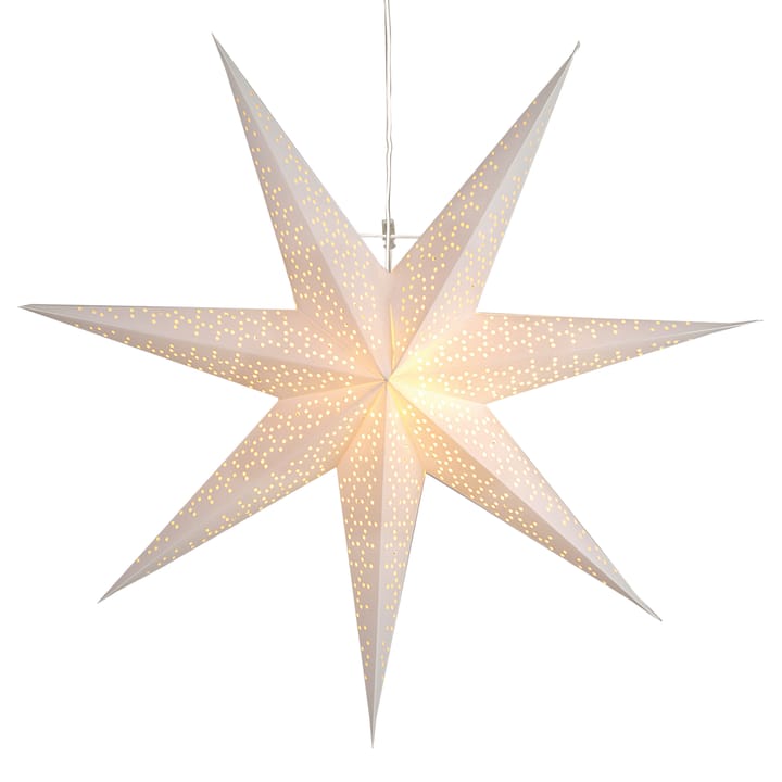 Dot adventsstjerne 70 cm - Hvid - Star Trading