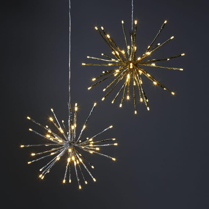 Firework hængende dekoration 30 cm - sølv - Star Trading