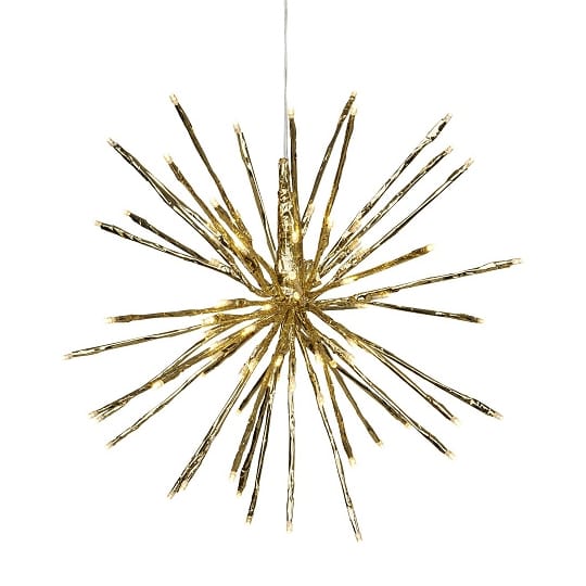 Firework hængende dekoration 40 cm - guld - Star Trading