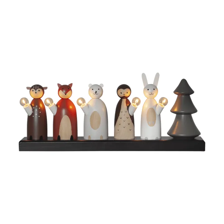 Forest friends lysestage 44 cm - Forest friends lysestage 44 cm - Star Trading