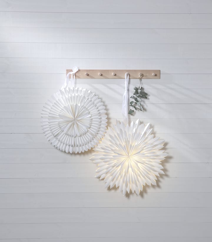Frost adventsstjerne Ø50 cm, Hvid Star Trading