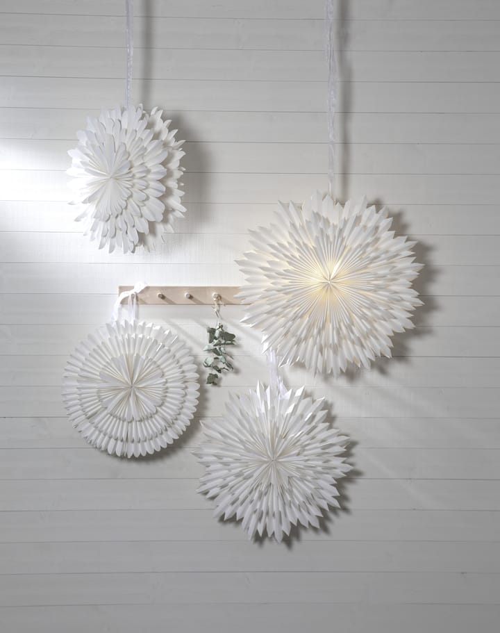 Frost adventsstjerne Ø50 cm, Hvid Star Trading