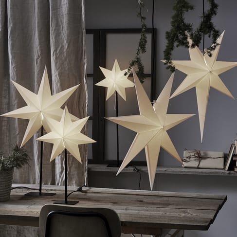 Frozen adventsstjerne 65 cm, Hvid Star Trading