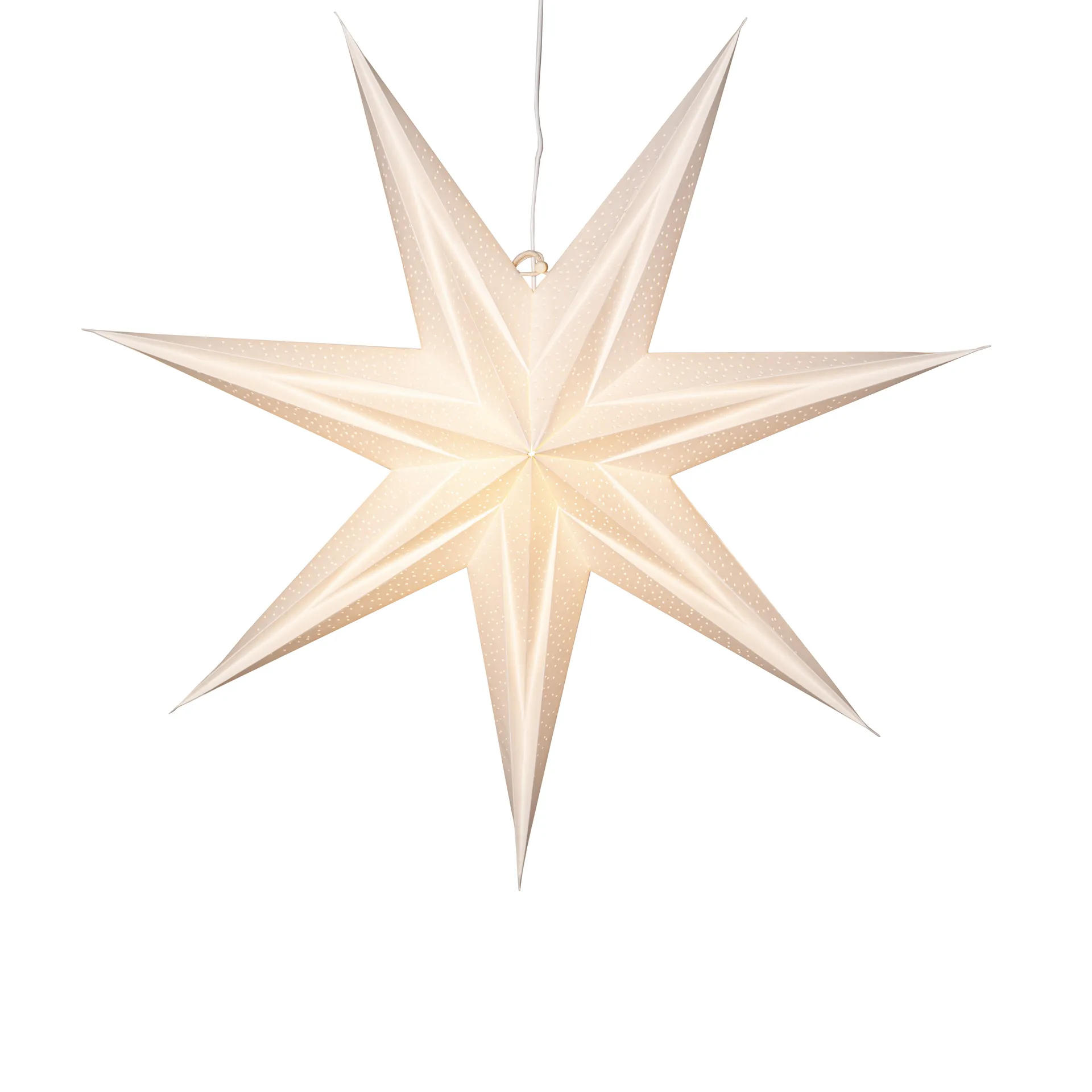 Holly papirstjerne 60 cm, Hvid Star Trading