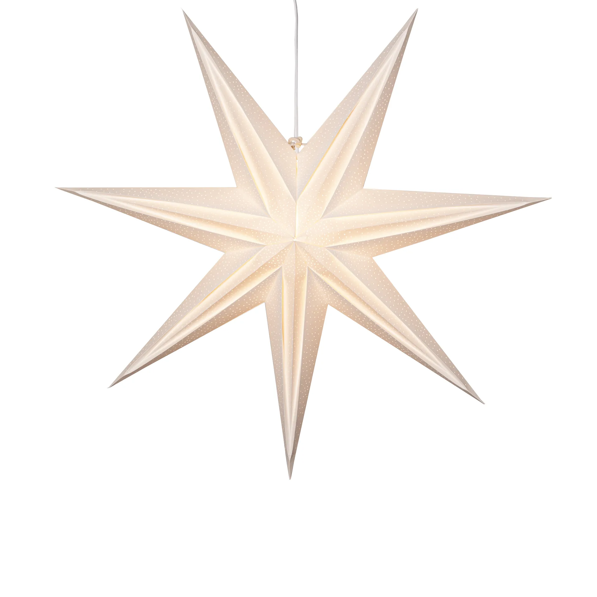 Holly papirstjerne 75 cm, Hvid Star Trading