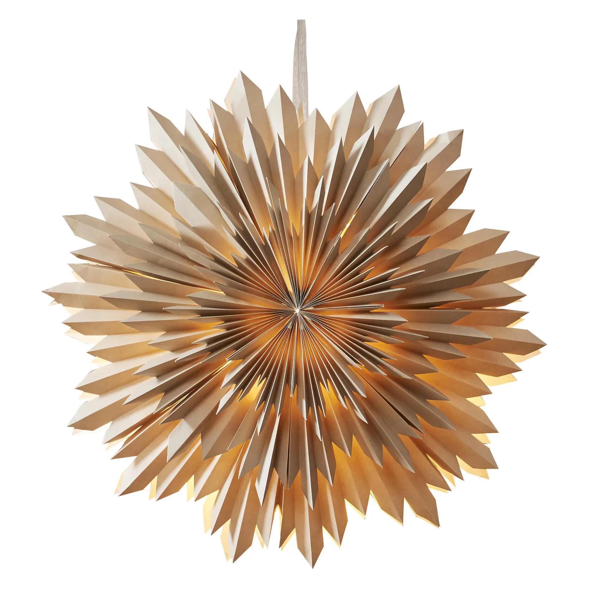 Ice adventsstjerne Ø50 cm, Beige Star Trading