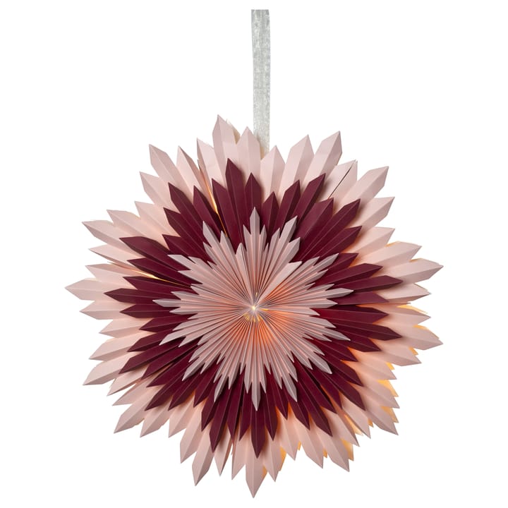 Ice adventsstjerne Ø55 cm - Lyserød - Star Trading