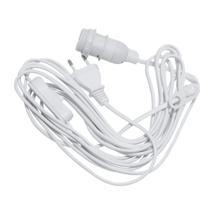 Ledning E14 5 m med afbryder - Hvid - Star Trading