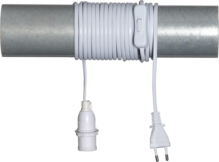 Ledning E14 5 m med afbryder, Hvid Star Trading
