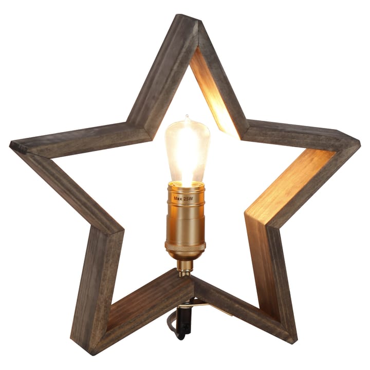 Lysekil Adventstjerne bordmodel 29 cm, Brun Star Trading