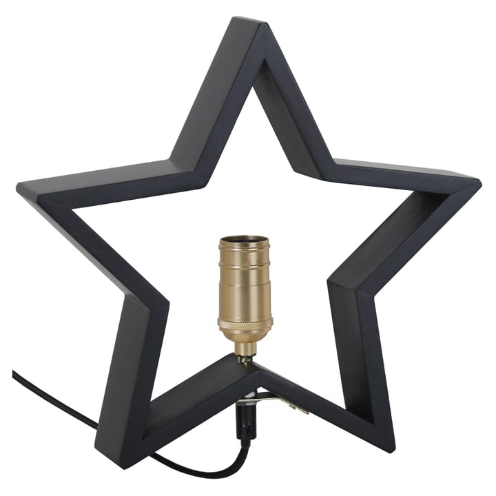 Lysekil Adventstjerne bordmodel 29 cm - Sort - Star Trading