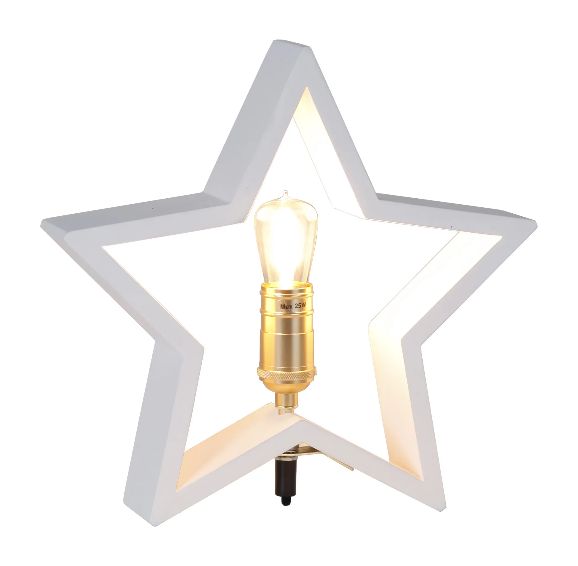 Lysekil Adventstjerne bordmodel 29 cm, vit Star Trading