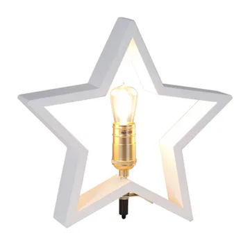 Lysekil Adventstjerne bordmodel 29 cm - vit - Star Trading