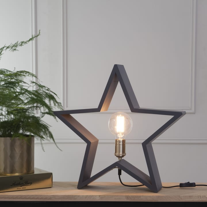 Lysekil Adventstjerne bordmodel 48 cm - Grå - Star Trading
