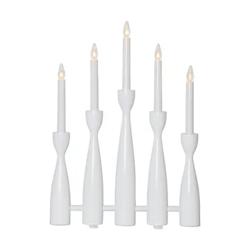 Midja 2.0 adventslysestage - Hvid - Star Trading