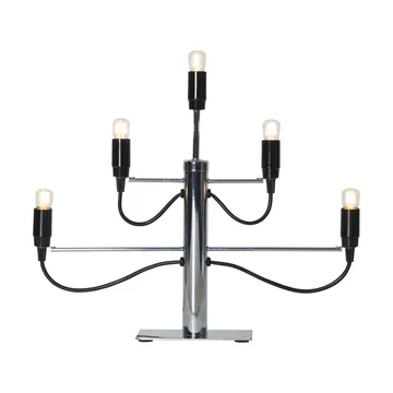 Milano 5 lysestage 46 cm 2-pak - Krom - Star Trading