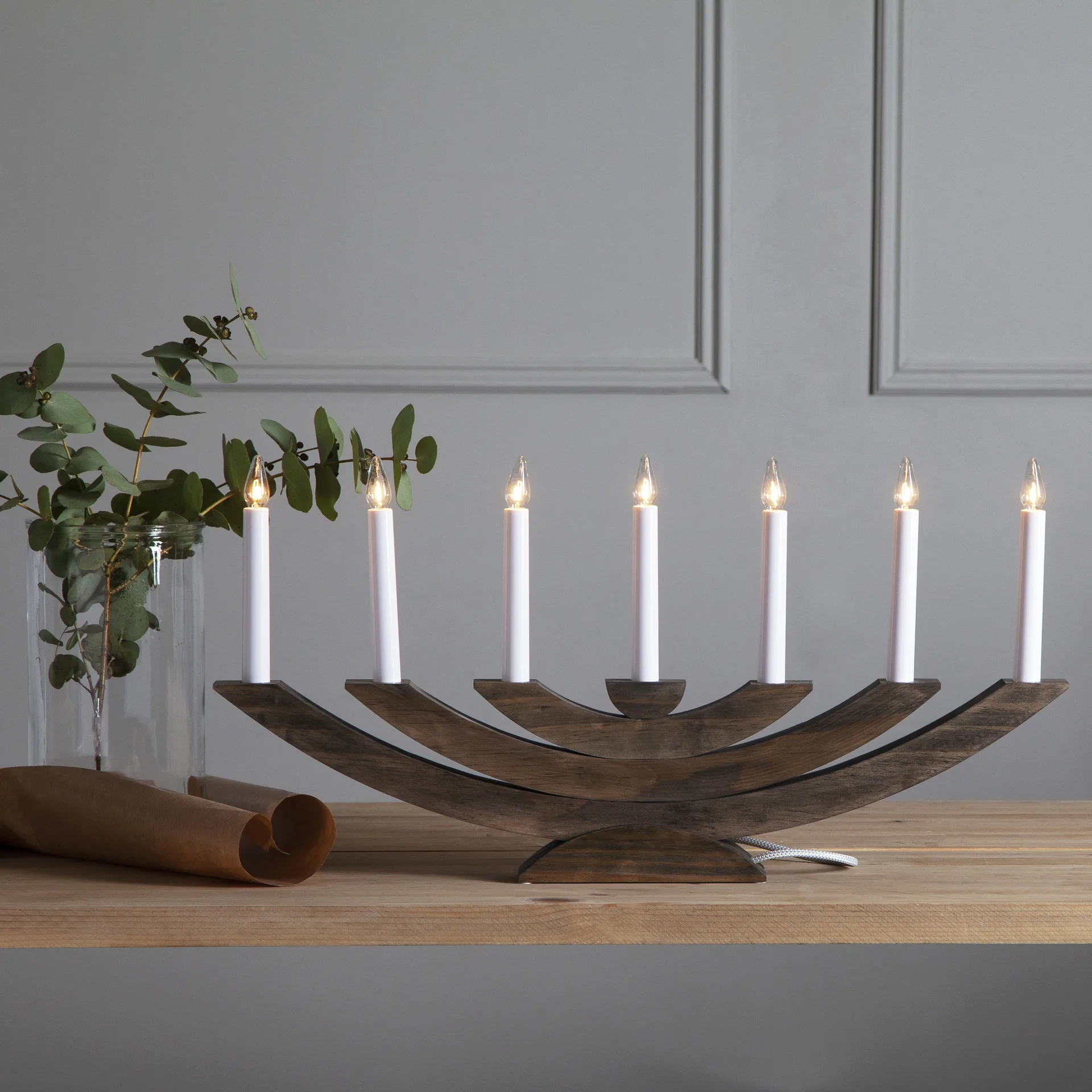 Navida adventslysestage, Brun Star Trading