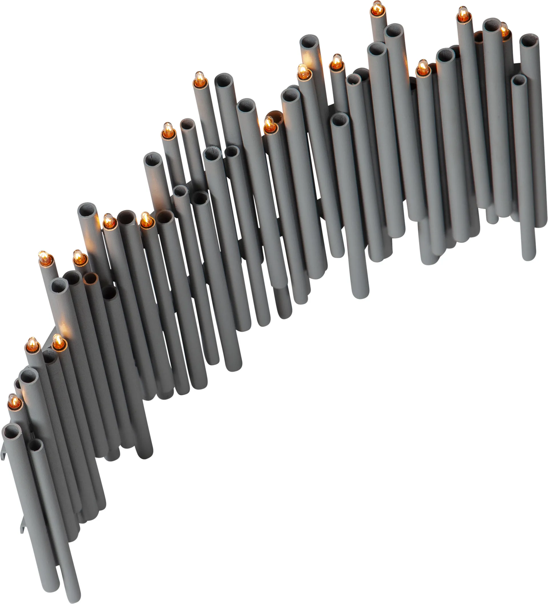 Note adventslysestage 25x35 cm, Grå Star Trading