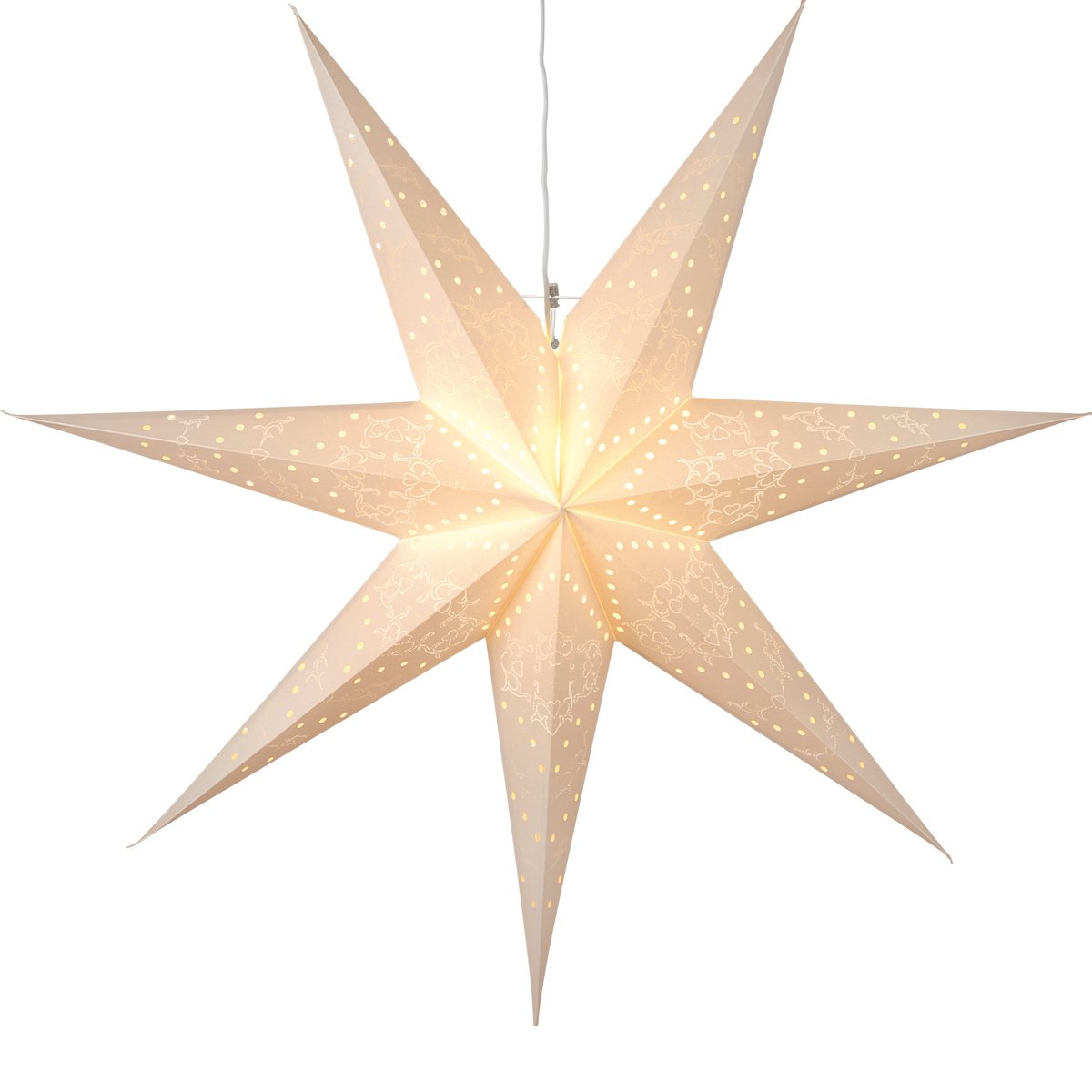 Star Trading Sensy adventsstjerne 100 cm Hvid