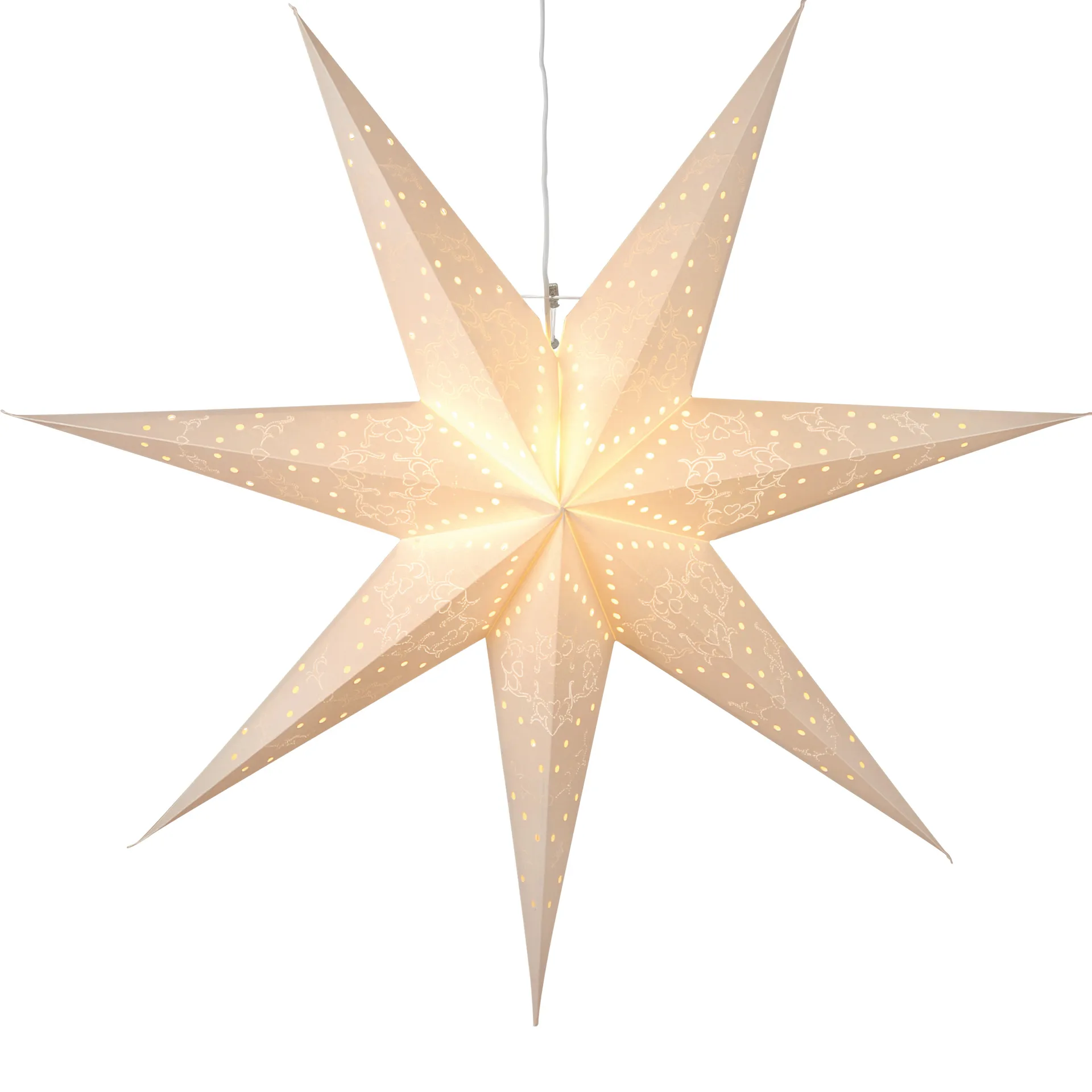 Sensy adventsstjerne 100 cm, Hvid Star Trading