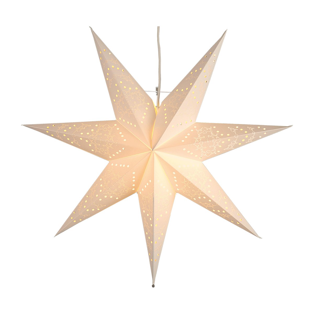 Star Trading Sensy adventsstjerne 54 cm Hvid