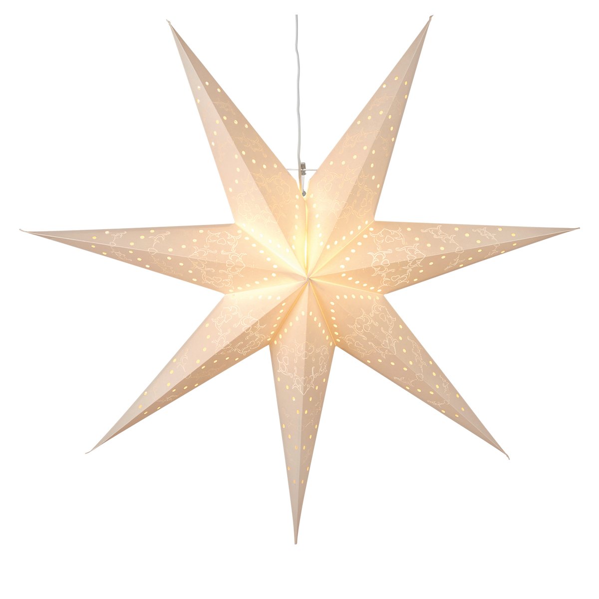 Star Trading Sensy adventsstjerne 70 cm Hvid