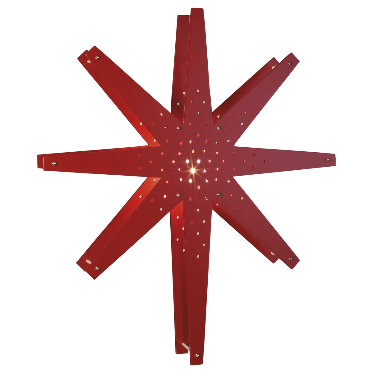 Star Trading Tall adventsstjerne 60×70 cm Rød