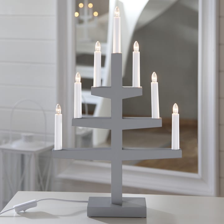 Trapp Adventlysestage 54 cm, grå Star Trading
