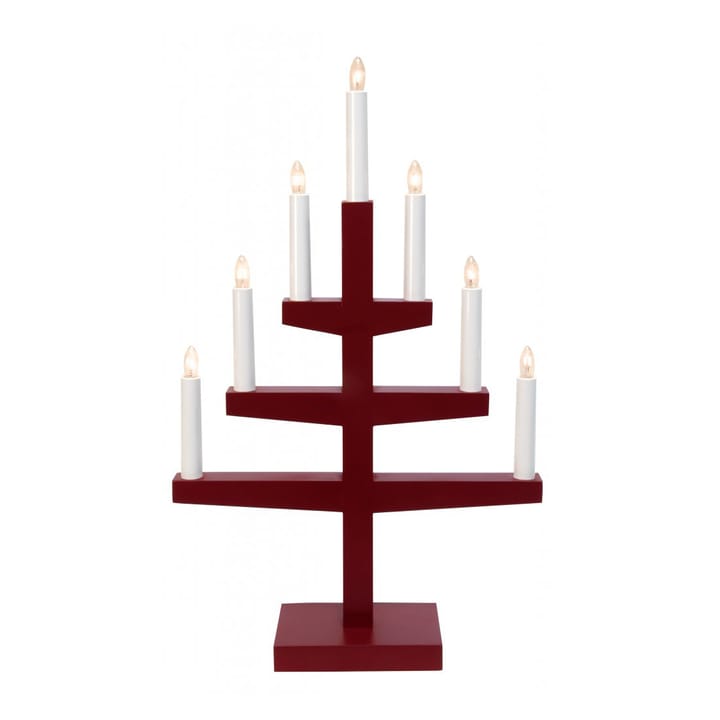 Trapp Adventlysestage 54 cm - rød - Star Trading