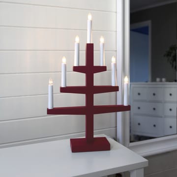 Trapp Adventlysestage 54 cm - rød - Star Trading