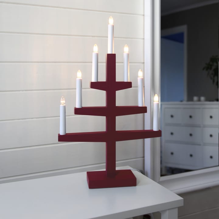 Trapp Adventlysestage 54 cm, rød Star Trading