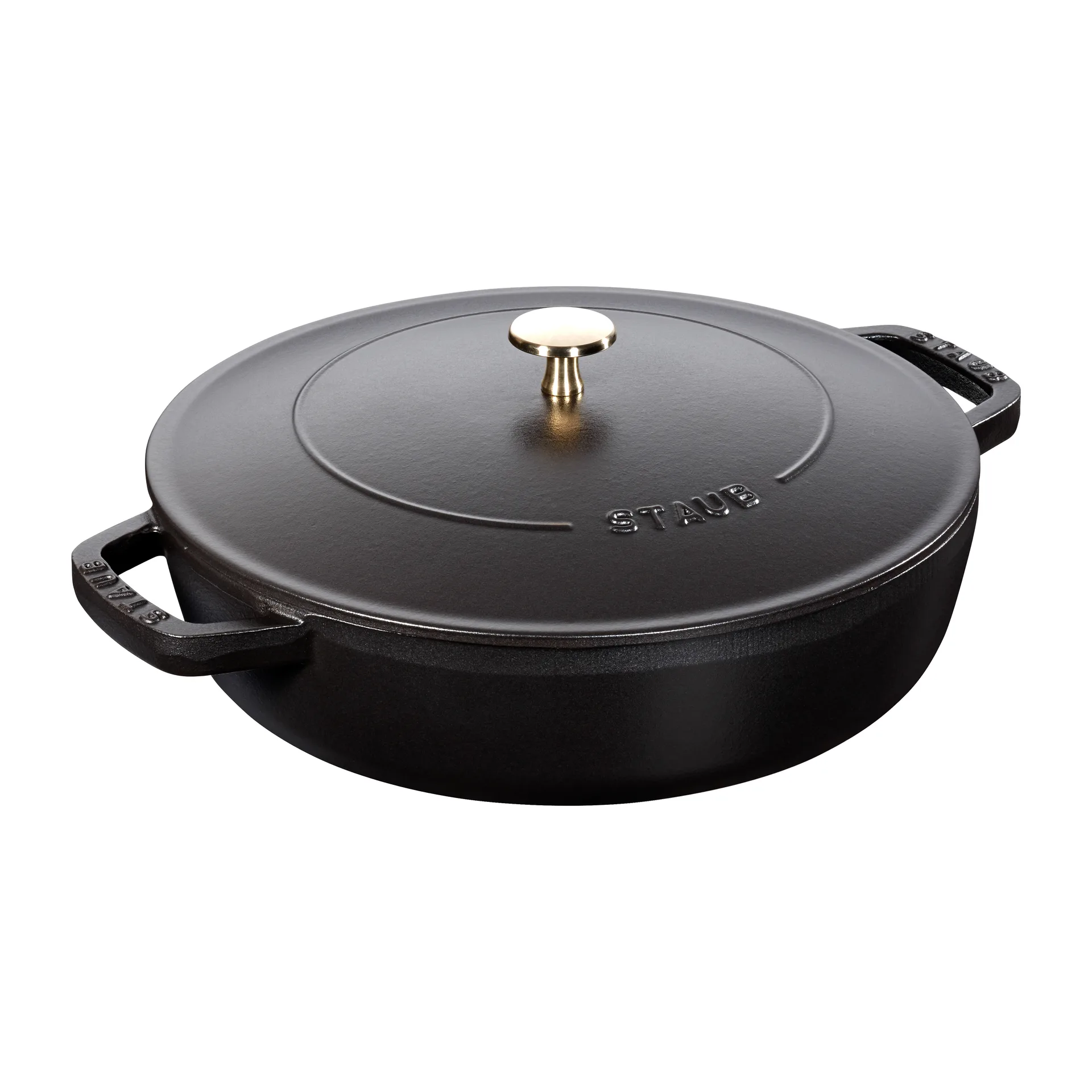 Chistera sauterpande Ø28 cm 3,7 L, Sort STAUB
