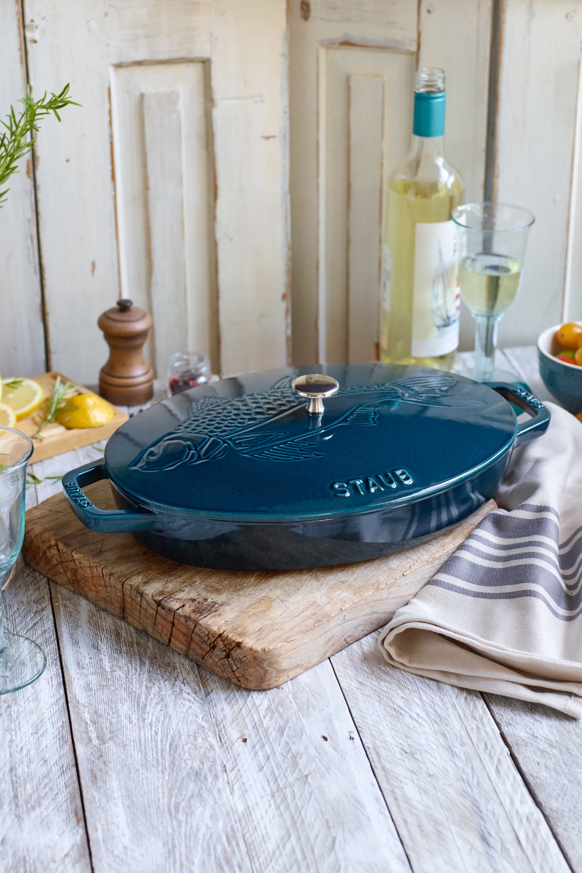 La Mer oval gryde, tre lag emalje, 32 cm STAUB